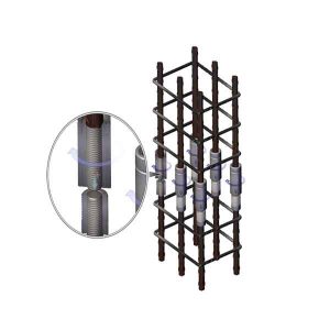 Application of quick connection between section steel and reinforcement