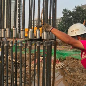 Application of quick connection of large diameter reinforcement cage