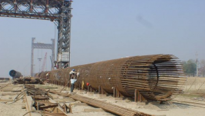 Graphic analysis of bridge pile foundation construction technology