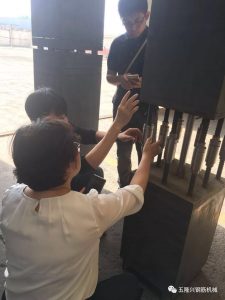 中建二局三公司直营业务部一行考察五隆兴科技公司