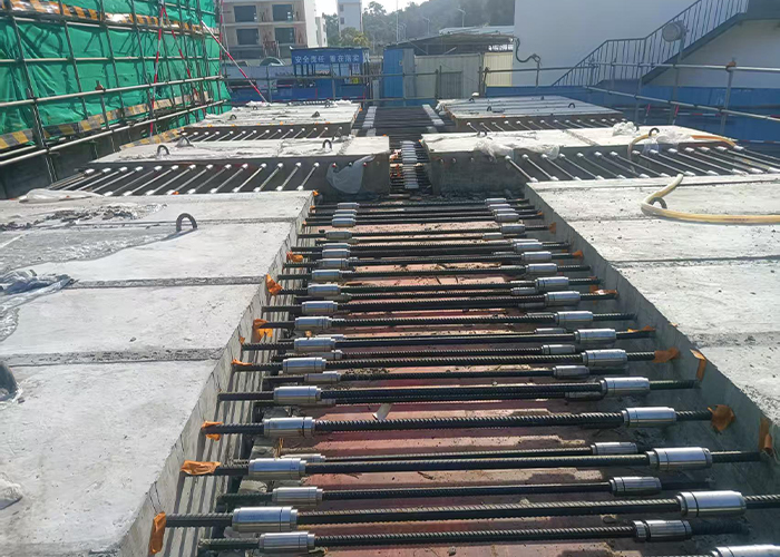 五隆兴双螺套钢筋连接技术在大体积混凝土预制板拼接中的应用插图