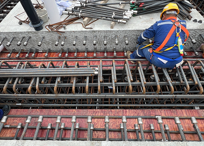 五隆兴双螺套钢筋连接技术在大体积混凝土预制板拼接中的应用插图2