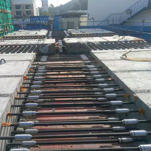 五隆兴双螺套钢筋连接技术在大体积混凝土预制板拼接中的应用